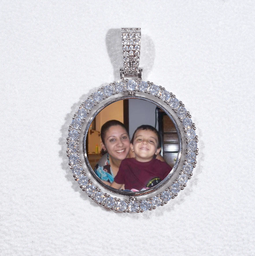 3D Spinning 2-Faced Custom Picture Pendant