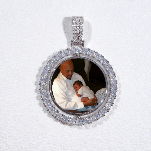 3D Spinning 2-Faced Custom Picture Pendant