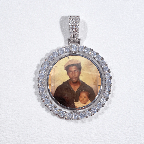 3D Spinning 2-Faced Custom Picture Pendant