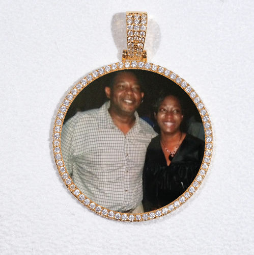 MEDIUM 3D CIRCLE CUSTOM PICTURE PENDANT