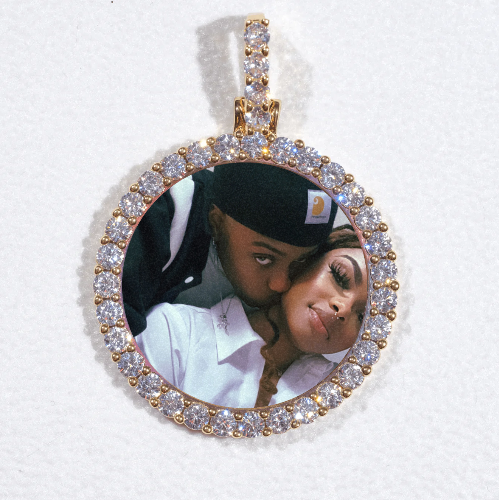 3D CIRCLE CUSTOM PICTURE PENDANT SMALL SIZE