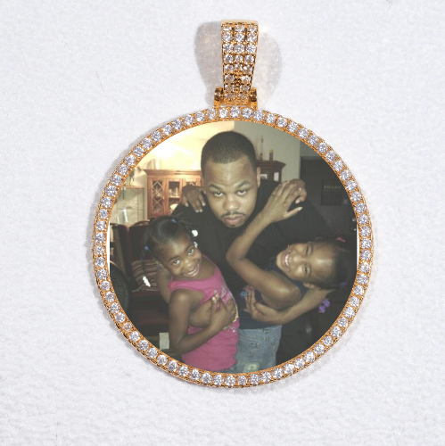 MEDIUM 3D CIRCLE CUSTOM PICTURE PENDANT