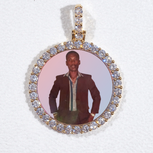 3D CIRCLE CUSTOM PICTURE PENDANT SMALL SIZE