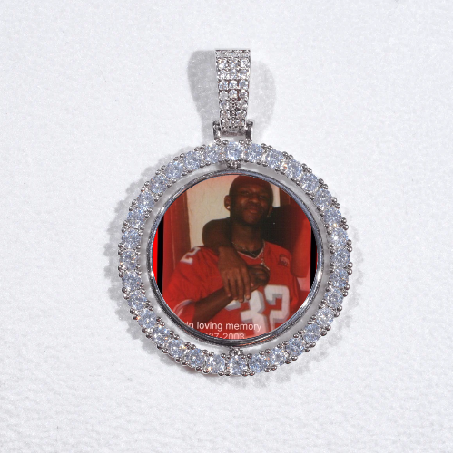 3D Spinning 2-Faced Custom Picture Pendant