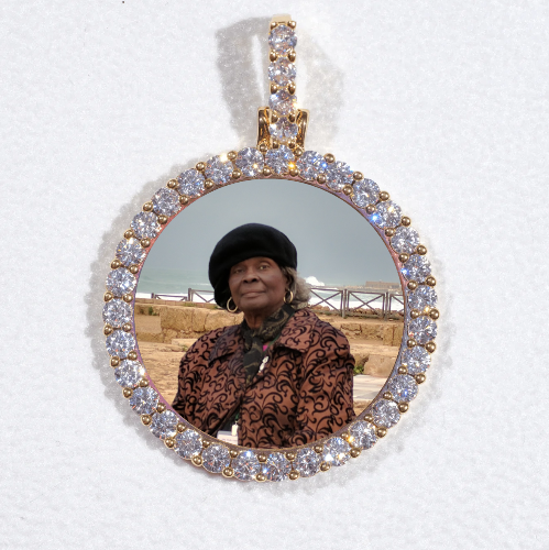 3D CIRCLE CUSTOM PICTURE PENDANT SMALL SIZE