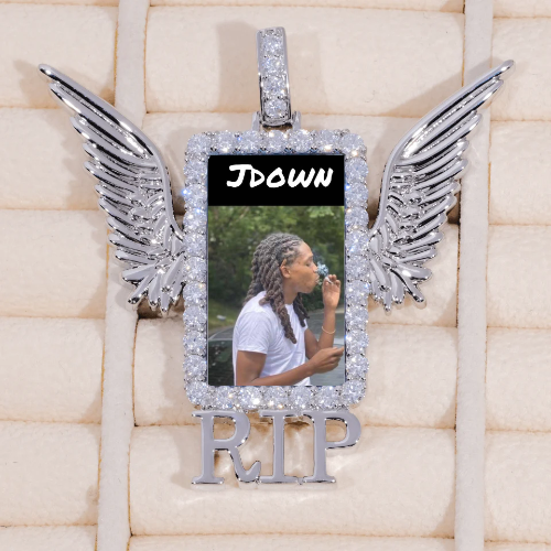 RIP WING 3D CUSTOM PICTURE PENDANT