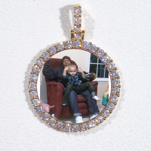 3D CIRCLE CUSTOM PICTURE PENDANT SMALL SIZE