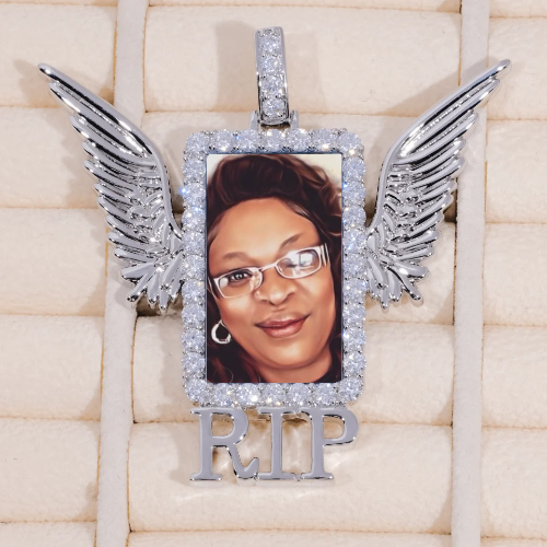 RIP WING 3D CUSTOM PICTURE PENDANT