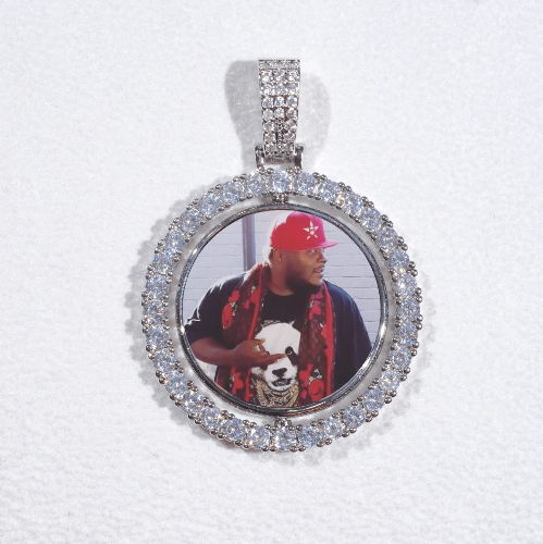 3D Spinning 2-Faced Custom Picture Pendant