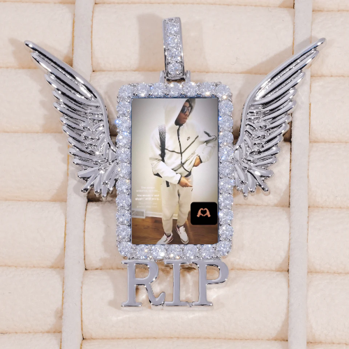 RIP WING 3D CUSTOM PICTURE PENDANT