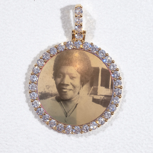 3D CIRCLE CUSTOM PICTURE PENDANT SMALL SIZE