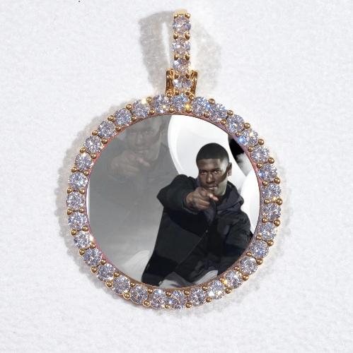 3D CIRCLE CUSTOM PICTURE PENDANT SMALL SIZE