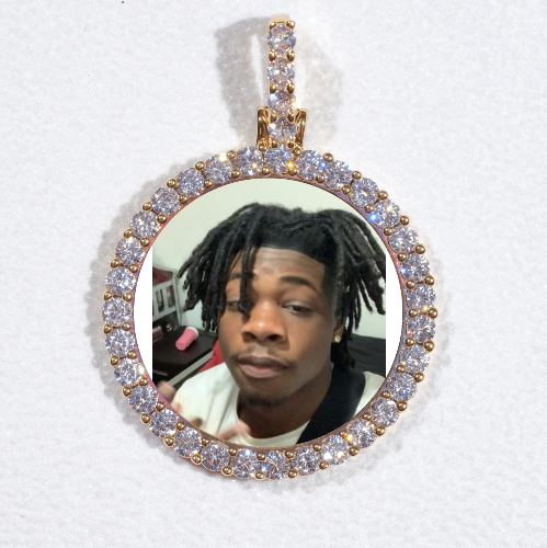 3D CIRCLE CUSTOM PICTURE PENDANT SMALL SIZE