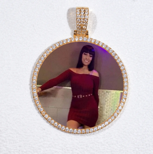 MEDIUM 3D CIRCLE CUSTOM PICTURE PENDANT