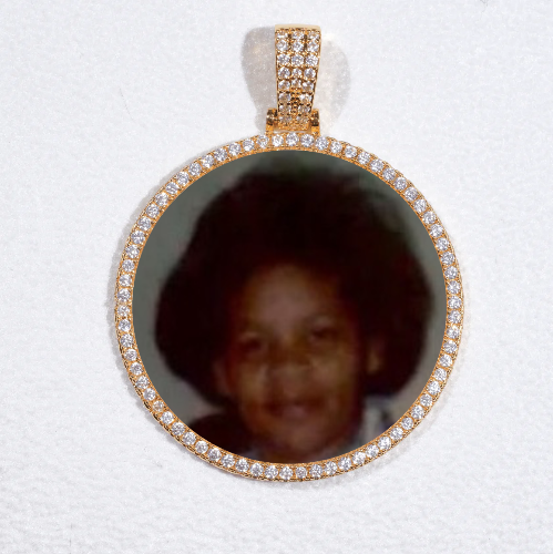 MEDIUM 3D CIRCLE CUSTOM PICTURE PENDANT