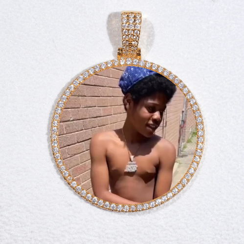 MEDIUM 3D CIRCLE CUSTOM PICTURE PENDANT
