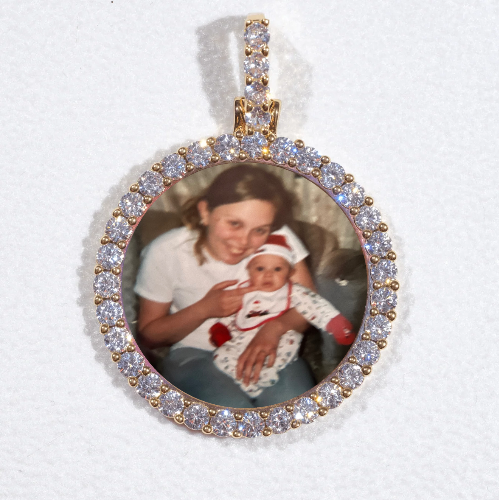3D CIRCLE CUSTOM PICTURE PENDANT SMALL SIZE