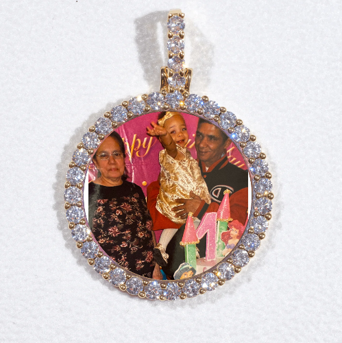 3D CIRCLE CUSTOM PICTURE PENDANT SMALL SIZE
