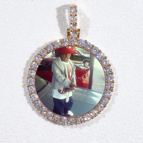 3D CIRCLE CUSTOM PICTURE PENDANT SMALL SIZE