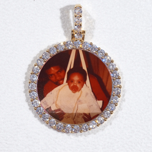 3D CIRCLE CUSTOM PICTURE PENDANT SMALL SIZE
