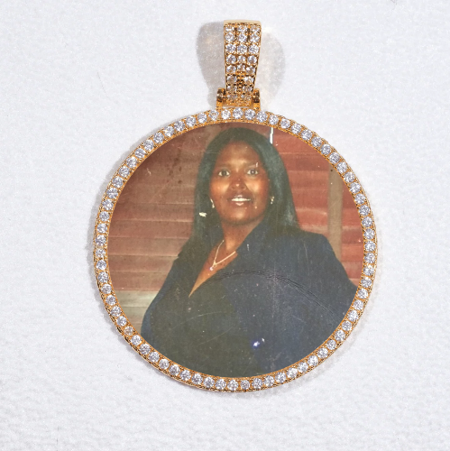 MEDIUM 3D CIRCLE CUSTOM PICTURE PENDANT
