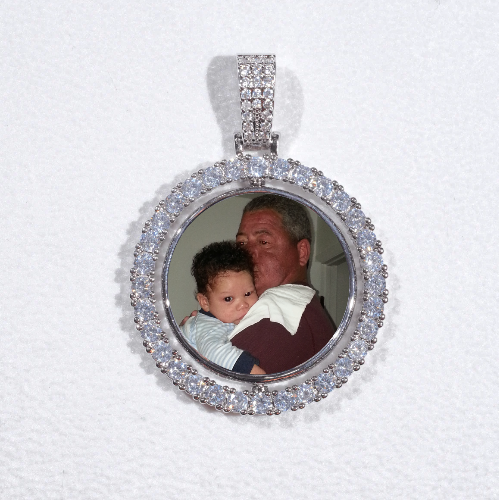 3D Spinning 2-Faced Custom Picture Pendant