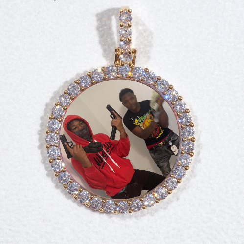 3D CIRCLE CUSTOM PICTURE PENDANT SMALL SIZE