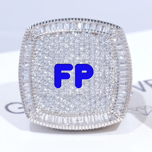CUSTOM LETTER 3D ICED RING