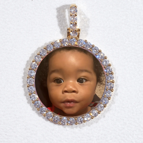 3D CIRCLE CUSTOM PICTURE PENDANT SMALL SIZE