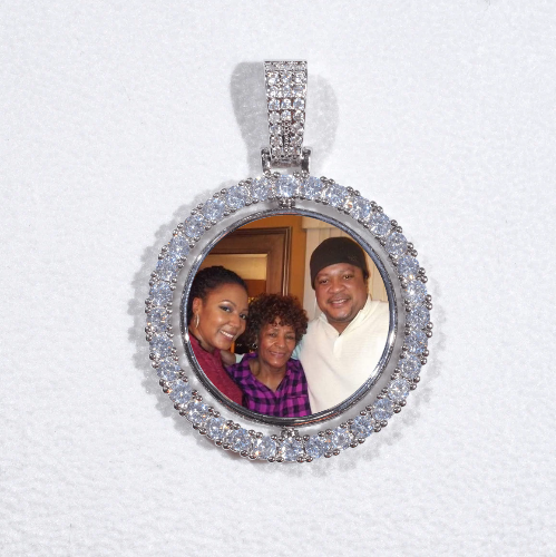 3D Spinning 2-Faced Custom Picture Pendant