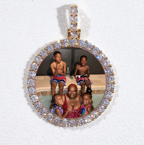 3D CIRCLE CUSTOM PICTURE PENDANT SMALL SIZE