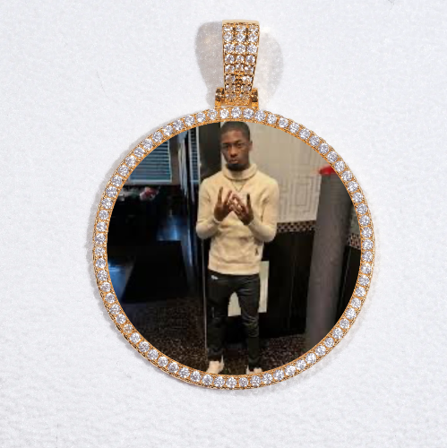 MEDIUM 3D CIRCLE CUSTOM PICTURE PENDANT