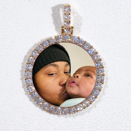 3D CIRCLE CUSTOM PICTURE PENDANT SMALL SIZE