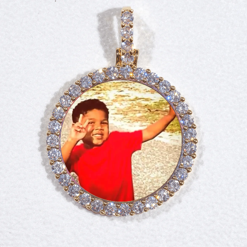3D CIRCLE CUSTOM PICTURE PENDANT SMALL SIZE