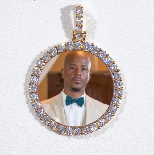 3D CIRCLE CUSTOM PICTURE PENDANT SMALL SIZE