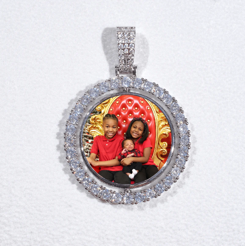 3D Spinning 2-Faced Custom Picture Pendant