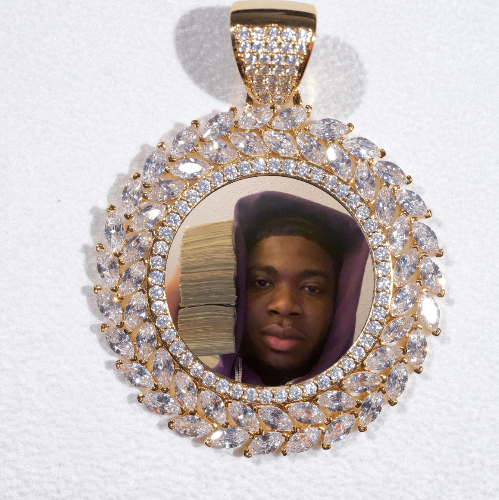 Large 3D Wheat Ear Custom Picture Pendant
