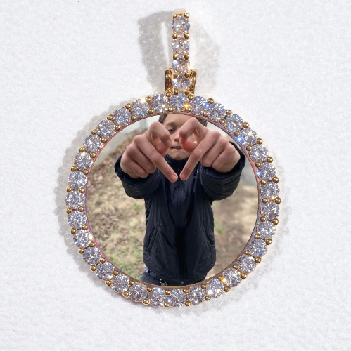 3D CIRCLE CUSTOM PICTURE PENDANT SMALL SIZE