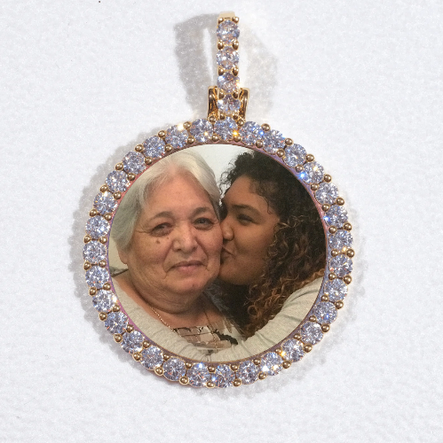 3D CIRCLE CUSTOM PICTURE PENDANT SMALL SIZE