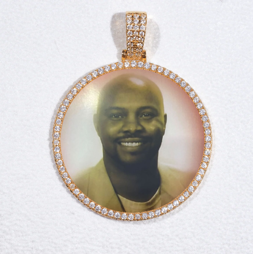 MEDIUM 3D CIRCLE CUSTOM PICTURE PENDANT