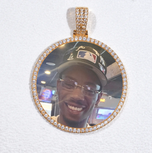 MEDIUM 3D CIRCLE CUSTOM PICTURE PENDANT