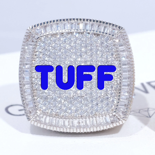 CUSTOM LETTER 3D ICED RING