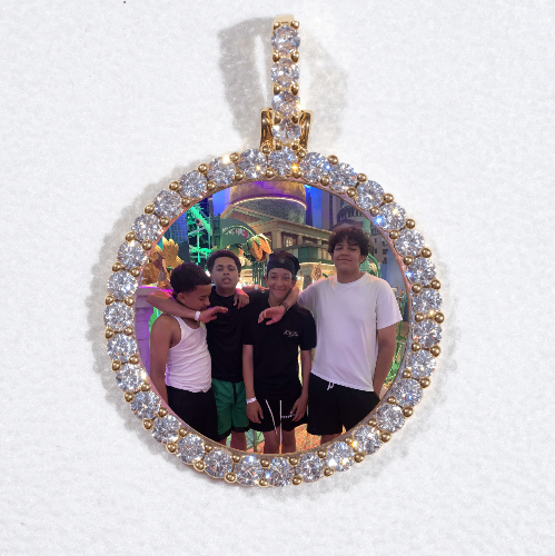 3D CIRCLE CUSTOM PICTURE PENDANT SMALL SIZE
