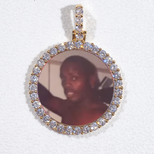 3D CIRCLE CUSTOM PICTURE PENDANT SMALL SIZE