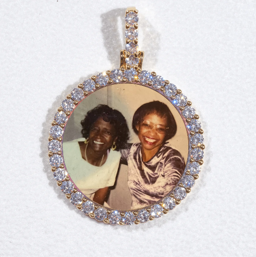 3D CIRCLE CUSTOM PICTURE PENDANT SMALL SIZE