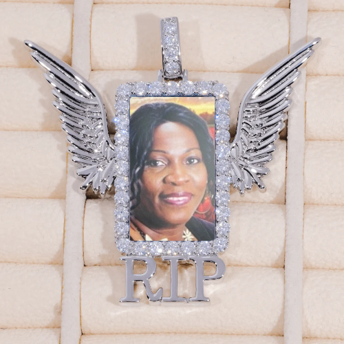 RIP WING 3D CUSTOM PICTURE PENDANT
