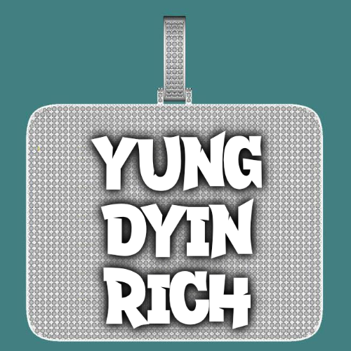 CUSTOM LETTER NECKLACE 3D BIG SQUARE