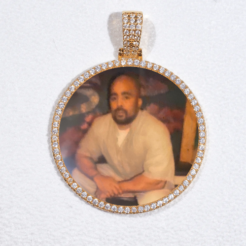 MEDIUM 3D CIRCLE CUSTOM PICTURE PENDANT