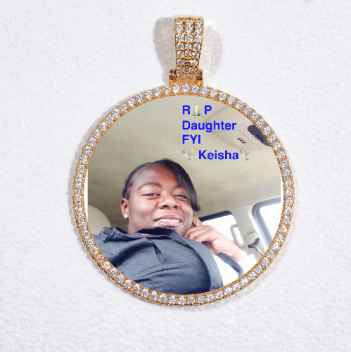 MEDIUM 3D CIRCLE CUSTOM PICTURE PENDANT