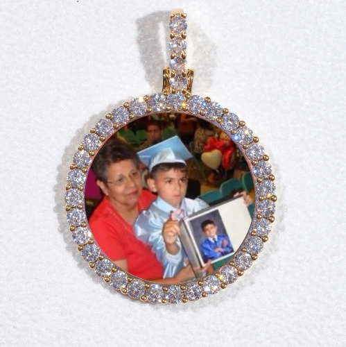 3D CIRCLE CUSTOM PICTURE PENDANT SMALL SIZE